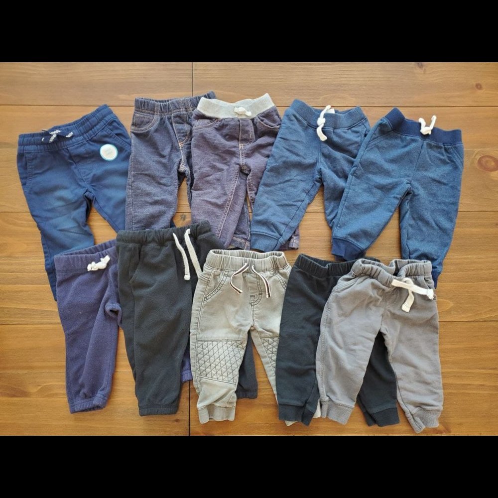 LOT of 9-12 Month Baby Boy's Pants - 10 PIECES